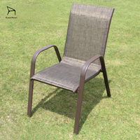 Chaises de jardin empilables EaseNeat pour l'extérieur, meubles de patio stables pour terrasses et jardins