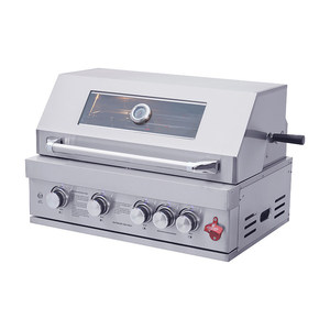 Moteur de rôtissoire 220V intégré à un barbecue au gaz, tige de rôtissoire en acier inoxydable massif, machine à barbecue commerciale - Product Image 2