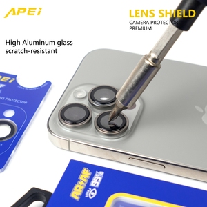 <span class=keywords><strong>Protector</strong></span> de Lente de <span class=keywords><strong>Cámara</strong></span> para Teléfono Móvil APEI Eagle Eye de Alta Transparencia con Herramienta de Extracción para <span class=keywords><strong>iPhone</strong></span> 17 Pro Max - Product Image 3