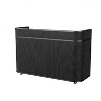 Écran LED P1.86 pour façade de cabine DJ semi-circulaire avec animation, design sur pied, CMS basé sur le cloud pour bars