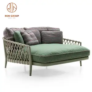 China Factory Direct Wholesale Hotel Patio French Antique Sun Lounge Garden Daybed Chaise Lounge Beach Chair Outdoor Furniture