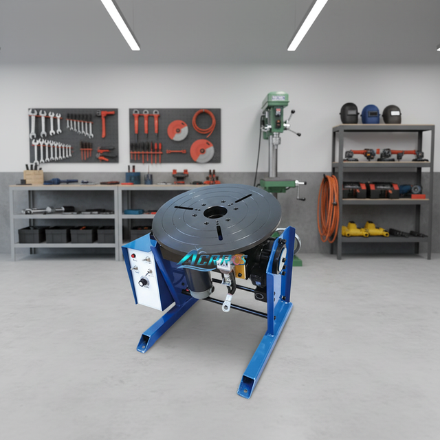100kg Positioner Large Through Hole 65mm Tilt Welding Rotating Turntable for Flange Circular Seam Welding Pipe