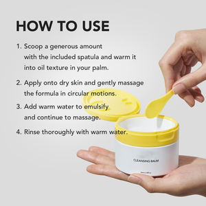 Baume nettoyant pour le visage végan de marque privée <span class=keywords><strong>démaquillant</strong></span> sans danger pour les extensions de cils pour un maquillage imperméable qui se transforme en <span class=keywords><strong>lait</strong></span> huileux - Product Image 4