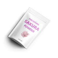Poudre de fleurs de cerisier Sakura pure naturelle de marque privée, qualité alimentaire