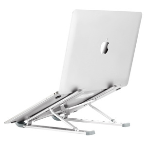 Support de moniteur de jeu métallique en aluminium argenté Sibolan Support universel pour tablette PC avec coussin de refroidissement certifié ROHS - Product Image 1