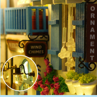 Maison Miniature Étagère Étagère Insertion Miniatures Maison Modèle Kit Collection Anniversaire Jouet Cadeaux Livre