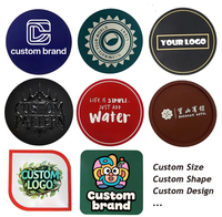 Populaire dans le style vente chaude sous-verres en caoutchouc de silicone tapis de silicone bon marché sous-verre en caoutchouc de logo personnalisé souple pour les boissons