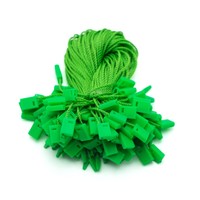 Étiquette volante personnalisée à bas prix du fabricant, étiquette suspendue couleur personnalisée, cordon de scellage pour accessoires vestimentaires