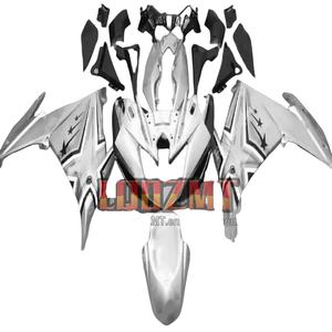 Corps Pour YAMAHA <span class=keywords><strong>FZ6</strong></span> FZ 6R FZ6N FZ6R 09 10 11 12 13 14 15 171No.10 FZ-6R argenté brillant 2009 2010 <span class=keywords><strong>2011</strong></span> 2012 2013 2014 2015 Carénage - Product Image 1
