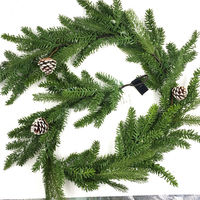 Guirlande de plantes artificielles suspendues en cèdre, design imitation plastique, vente en gros