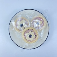 Camilan Anjing Alami Bebas Biji-bijian, Perawatan Pencernaan, Tinggi Serat, Hadiah Pelatihan, Kue Ubi Ungu Blueberry Beku Kering