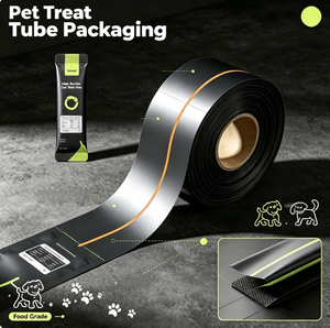 Sachets d'emballage pour bâtonnets et tubes de friandises pour chats et chiens, qualité supérieure, 15g 20g, avec fenêtre, en matériau laminé de qualité alimentaire, résistant à l'humidité - Product Image 1