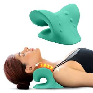 Alat perenggang leher, alat traksi merenggang leher, bantal penyangga Lumbar untuk pemijat leher - Product Image 2