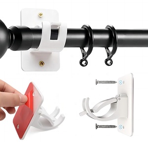 Nouveau Design Crochets de barre transversale en plastique auto-adhésifs <span class=keywords><strong>Support</strong></span> de <span class=keywords><strong>rideau</strong></span> <span class=keywords><strong>pour</strong></span> <span class=keywords><strong>support</strong></span> de tringle à <span class=keywords><strong>rideau</strong></span> <span class=keywords><strong>sans</strong></span> perçage - Product Image 2