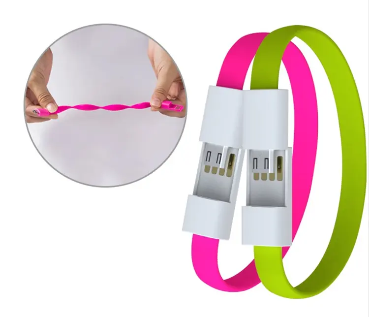 Werbe geschenke Tragbares USB-Schnell laden MIni Tragbares Typ C-Armband USB-Kabel