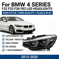 Phare LED haute luminosité LIANGTU pour BMW Série 4 M4 F32 F36 F82 2012-2019 12V, nouveau DRL blanc, pièces automobiles