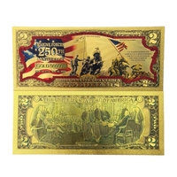 Uang Kertas Amerika Serikat 250 Tahun ke-2026 Berlapis Emas 24K untuk Koleksi
