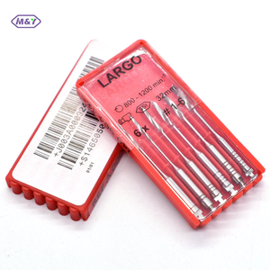 Fichiers de perçage dentaire électriques pour canaux radiculaires, 12 paquets/boîte, fichiers de perçage dentaire Densply en acier - Product Image 3
