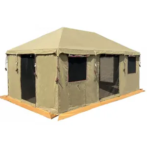 Luxo Médio Oriente Algodão Lona Família Tenda Safari Tent Para Arábia Saudita Qatar Kuwait Uae Mercado Oriente Médio Desert Canvas Tent