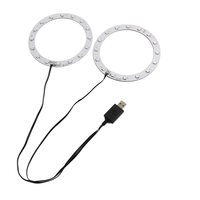 Konsol Game Universal, lampu dekorasi RGB warna-warni lingkaran suasana untuk PS5 /Pro/ramping