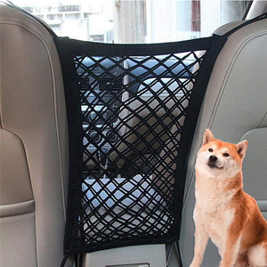 Hot sale universal Car Seat Storage Mesh shelf guard pet dog car net barrier