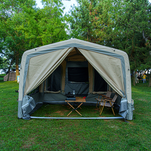 Tente de camping gonflable haut de gamme avec base en PVC, structure en TPU, mélange de coton TC, imperméable, résistante au vent, robuste et durable - Product Image 2