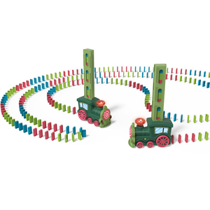 Jouet de train à <span class=keywords><strong>dominos</strong></span> électrique automatique avec son et lumière, pour intérieur, de la marque DWI <span class=keywords><strong>Internet</strong></span> Celebrity, autres jouets éducatifs pour enfants - Product Image 6