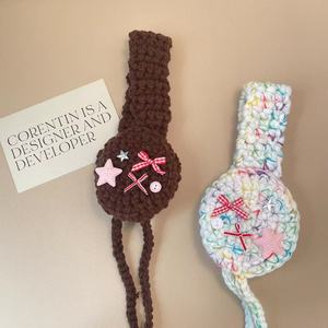 Cache-oreilles en laine style forêt avec nœud étoile, pompons et lacets, chauds et élégants pour femme adulte, idéaux pour l'automne et l'hiver, pour le voyage et la décoration, pour rester au chaud - Product Image 4