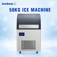 Petit glaçon professionnel automatique commercial de bloc de 55kg/24h faisant la machine