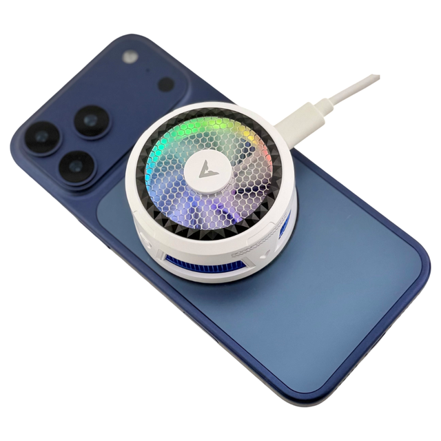 27W High Power Phone Cooler Air Suction Cooling 30x30mm TEC Chip 1060 Aluminum Fins RGB Magnetic Phone Radiator for Gaming