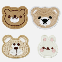 Groothandel Schattige Cartoon Strijk- of Aansteekbare Borduurwerk Kledingaccessoires DIY Dieren Thema Geborduurde Patches
