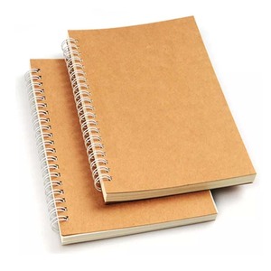 Sổ Tay Xoắn Ốc Có Lớp Lót Bán Sỉ Khuyến Mại, Bìa Giấy Kraft Sổ Tay Xoắn Ốc Nhỏ 100 Trang, Sổ Ghi Chép Trường Học A6 - Product Image 2