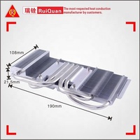 Dissipateur thermique pour carte graphique VGA en aluminium 6063 sur mesure avec tube en cuivre et roulement à billes pour boîtier d'ordinateur, Dongguan, Chine