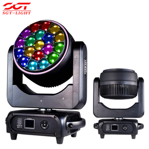 Luz Móvil de Cabeza con Efecto Anillo de Ojos de Abeja RGBW de 19x40W, Zoom de 8.5-45, Control de Píxeles, DMX512, 2800K-8500K, 1 Año de Garantía, para Escenarios y Bodas - Product Image 1