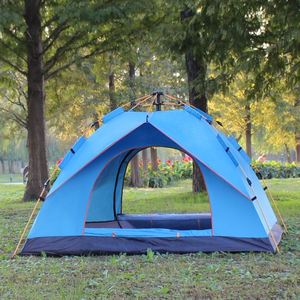 Carpa de Camping para 3-4 Personas, Tipo Recta, para Playa y Exteriores, para las Cuatro Estaciones, Totalmente Automática, Resistente al Agua, Plegable y Portátil - Product Image 4