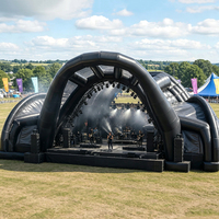 Décoration de scène créative en forme de pieuvre gonflable, tente de scène géante gonflable pour événements DJ en plein air, pour festivals et spectacles