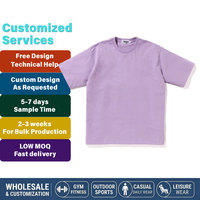 T-shirt vierge coupe ample personnalisée pour hommes – T-shirt OEM à marque privée