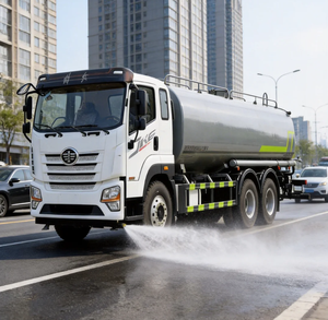 Nouveau camion-citerne diesel Euro 3 de 14 m³ FAW 4x2 avec canon à eau de 35 m, moteur/pompe 7200 kg, garantie 1 an, homologué route - Product Image 3