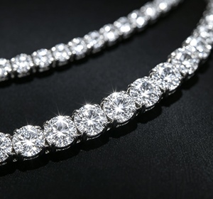 IGI Certified Lab Grown Diamond Man's Tennis <b>Chain</b> 10K 14K 18K Gold 3MM 4MM 5MM D color VVS Man Made Diamond <b>Necklace</b> <b>Chain</b> - Product Image 6