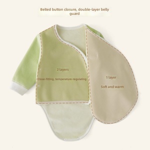 Pijama Enterizo <span class=keywords><strong>de</strong></span> Bebé con Forro Polar Grueso para Primavera, Otoño e Invierno, Traje Triangular para Gatear, Pijama <span class=keywords><strong>de</strong></span> Una Pieza con Protección para <span class=keywords><strong>el</strong></span> <span class=keywords><strong>Vientre</strong></span> - Product Image 3