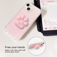Heibingo mignon chat griffe forme petit et délicat Silicone paresseux support pour téléphone portable