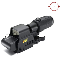Loupe tactique G33 3X avec monture QD à dégagement rapide rabattable pour viseur holographique 558 à point rouge