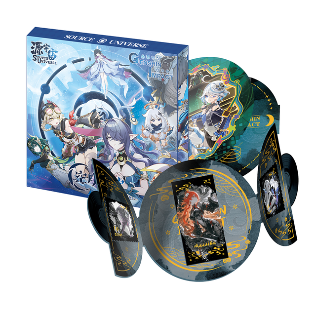 Wholesale Original Genshin Impact CD Disc Booster Box,Trading Cards Pack for Collectors and Players