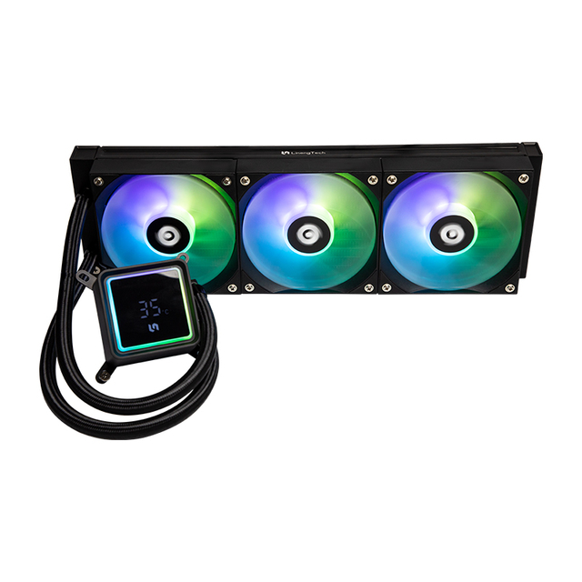 CPU Liquid Cooler with Digital Temperature Display 360mm Radiator and FDB Fans for OEM ODM Mass Production Reliability Test