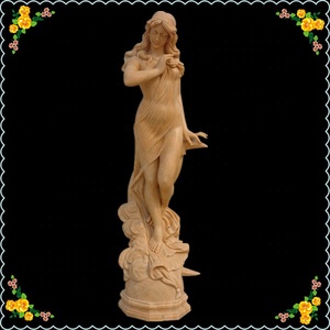 Estilo de diseño moderno Escultura de piscina de piedra amarilla Lady <span class=keywords><strong>Fortuna</strong></span> Estatua Sex Lady Estatua para villas garantizadas - Product Image 2