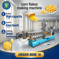 Machine de fabrication de céréales de petit-déjeuner automatique à double vis extrudeuse pour céréales brutes, flocons de maïs et snacks soufflés – Ligne de production chinoise