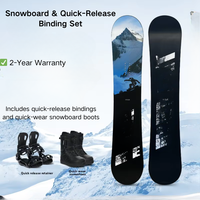 Vente en lot ODM de haute qualité : Snowboard tout-terrain personnalisé en fibre de carbone avec fixations à dégagement rapide et bottes résistantes au froid pour