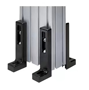 Tùy chỉnh hợp kim màu đen L Shape 38x60x160 tầng núi <span class=keywords><strong>Bracket</strong></span> cho nhôm hồ sơ - Product Image 1