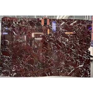 Marbre rouge foncé KT Stone <span class=keywords><strong>Bordeaux</strong></span>, veines fines et complexes, opulence classique pour mur <span class=keywords><strong>de</strong></span> bureau <span class=keywords><strong>de</strong></span> direction - Product Image 2