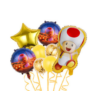Ensemble de ballons <span class=keywords><strong>Super</strong></span> <span class=keywords><strong>Mario</strong></span> Peach Princess en <span class=keywords><strong>film</strong></span> d'aluminium pour la décoration de fête d'anniversaire des enfants et les ballons de jeu - Product Image 6